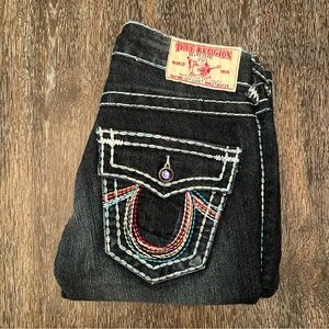 True Religion Joey Supert Dark Wash Women’s Jeans Size 27 Made in USA